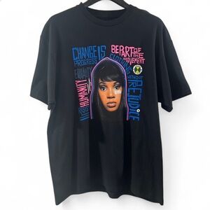 NWT Men’s TLC Left Eye Black Graphic T-Shirt Size XL